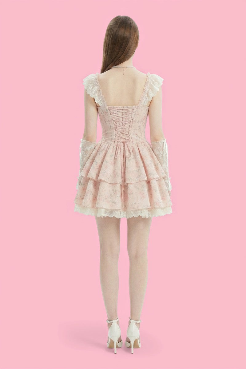 Sweet Ruffle Princess Mini Dress