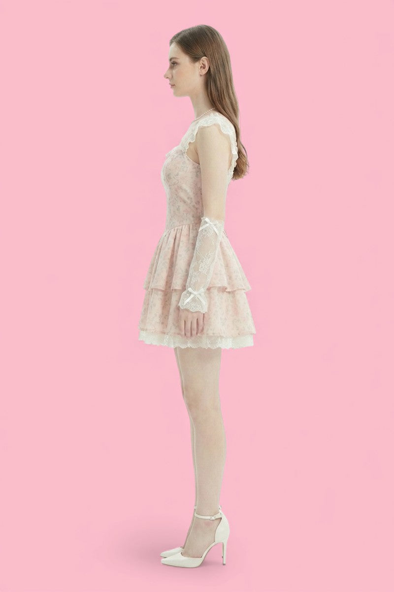 Sweet Ruffle Princess Mini Dress