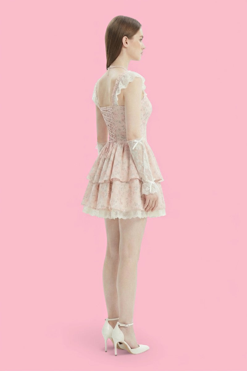 Sweet Ruffle Princess Mini Dress