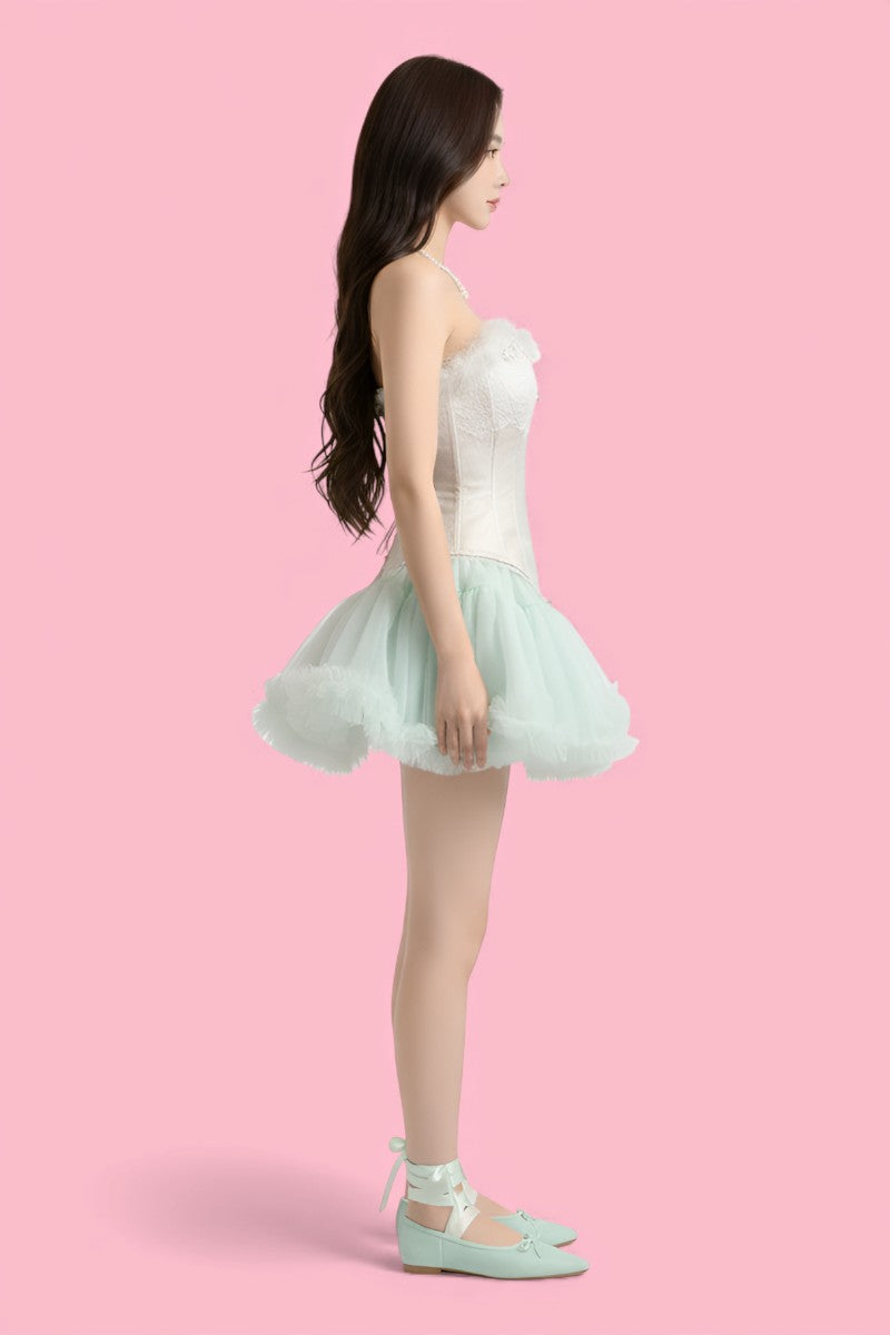 Fairy Corset Top & Puffy Mini Skirt Set