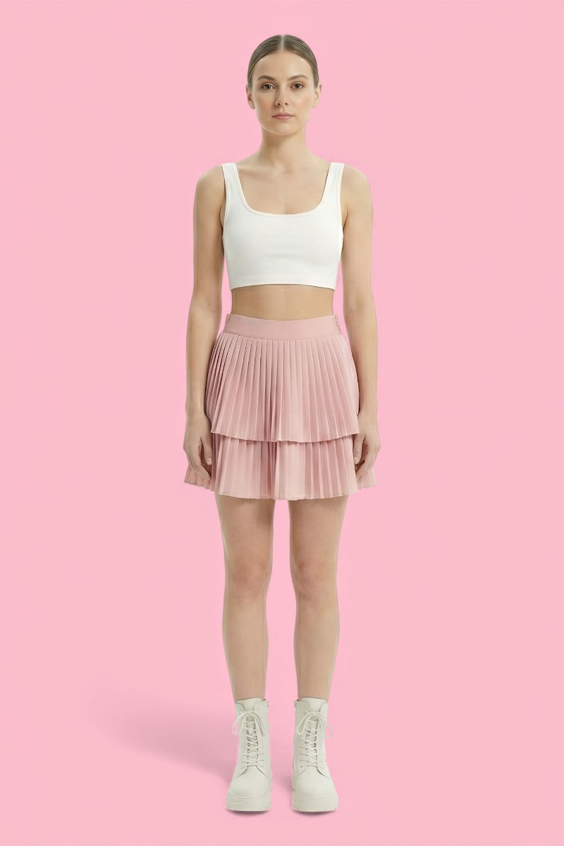 Sweet Ballet Tiered Mini Skirt