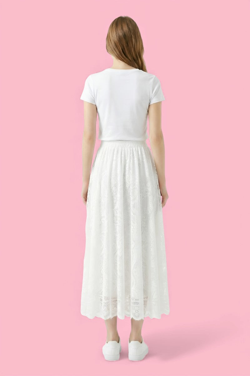 Fairy Palace Lace Maxi Skirt