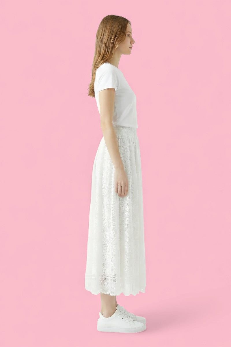 Fairy Palace Lace Maxi Skirt