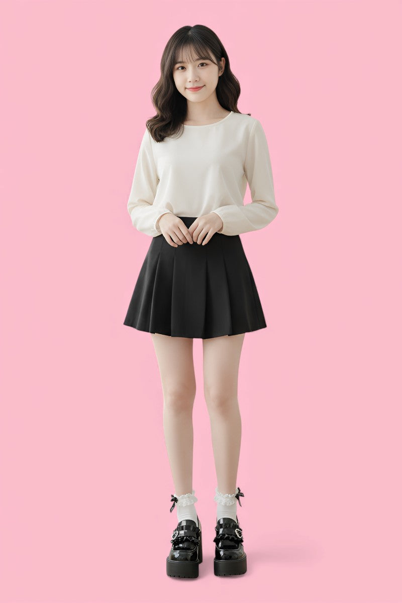 Heart Buckle Lolita Mary Jane Heels