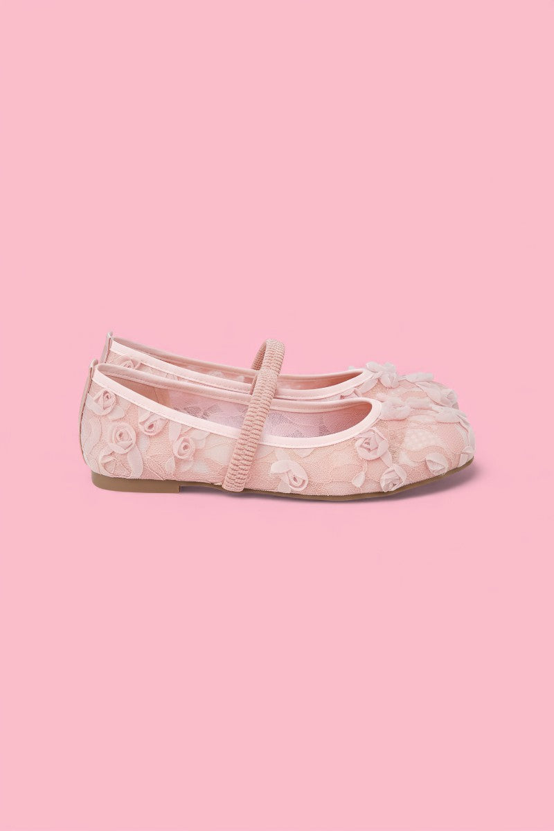 French Fairy Square Toe Mary Jane Flats